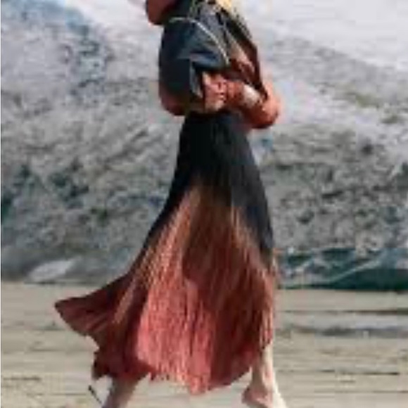 Mes Demoiselles silk ombre skirt - Picture 5 of 7